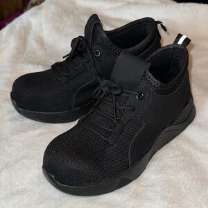 Women’s Black Steel-Toed Safety Sneakers